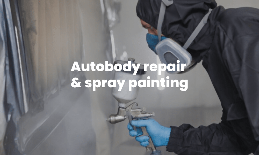 auto body repair and spray painting